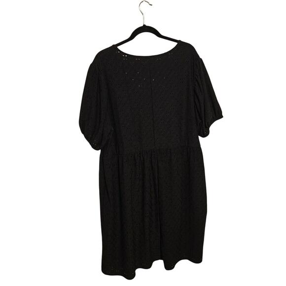 LTS (Long Tall Sally) Midi Dress – Size 18 – Black Eyelet Lace Pattern - Picture 2 of 4